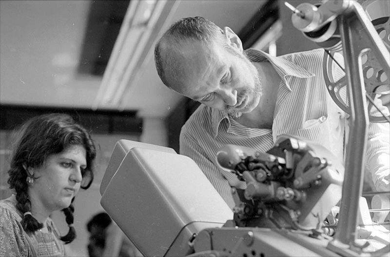 the Moviola editor at the High
        School of Art and Design film class, 1976